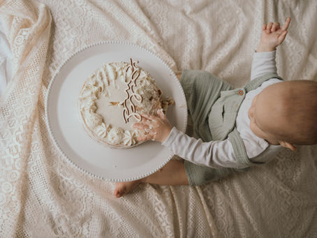 Natürliches Wild-One-Cake-Smash-Set in Beige und Braun