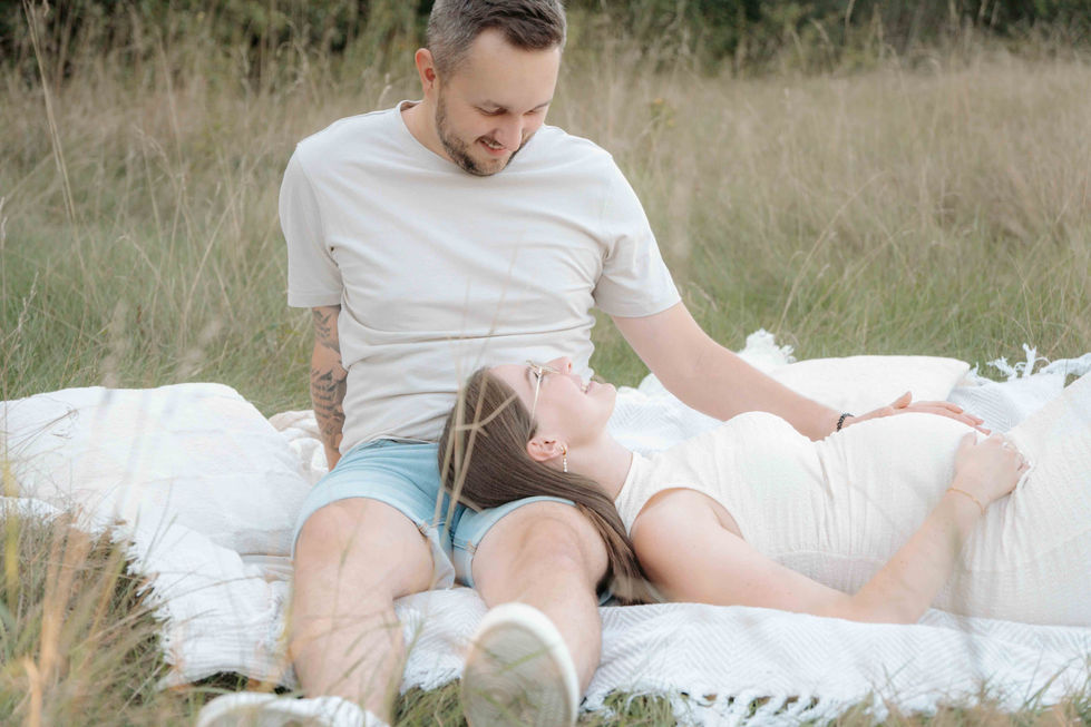 Babybauch Shooting Forst Umgebung-2