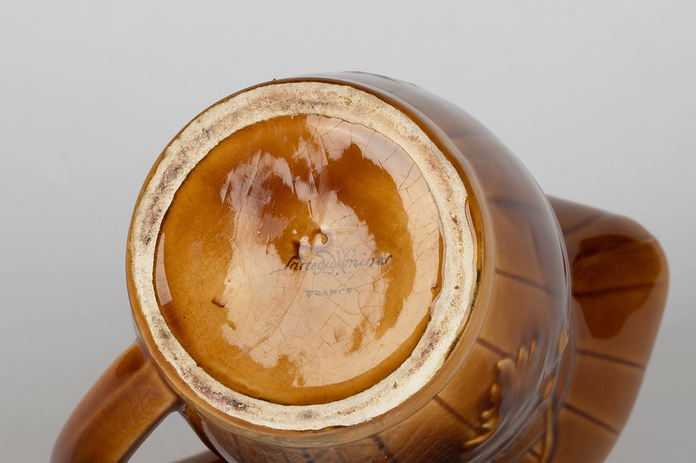 Miniature : Pichet en céramique brune - Sarreguemines