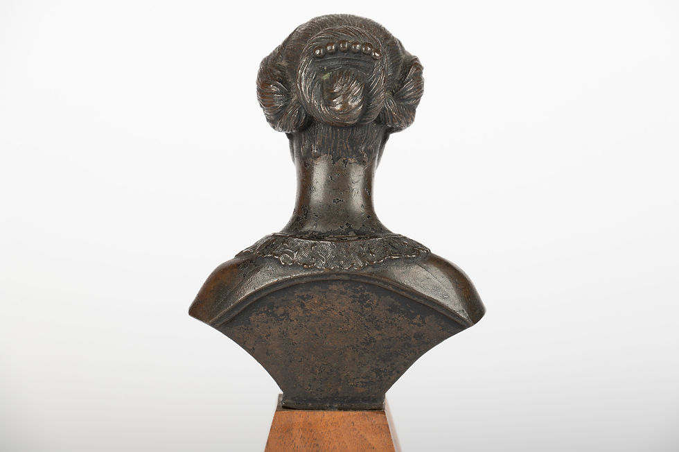 Miniature : Buste en bronze de l’Impératrice Eugénie, dans le goût du sculpteur F. Boy