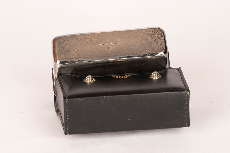 Miniature : Nécessaire de voyage de voiture Hermès Paris – Ravinet d’Enfert – circa 1950