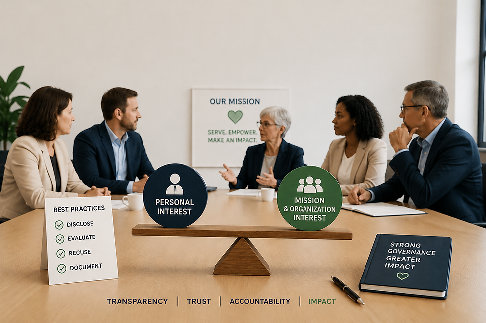 Managing Conflicts of Interest on Non-Profit Boards