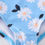 Thumbnail: Girls Blue Daisy UPF50 Swimsuit