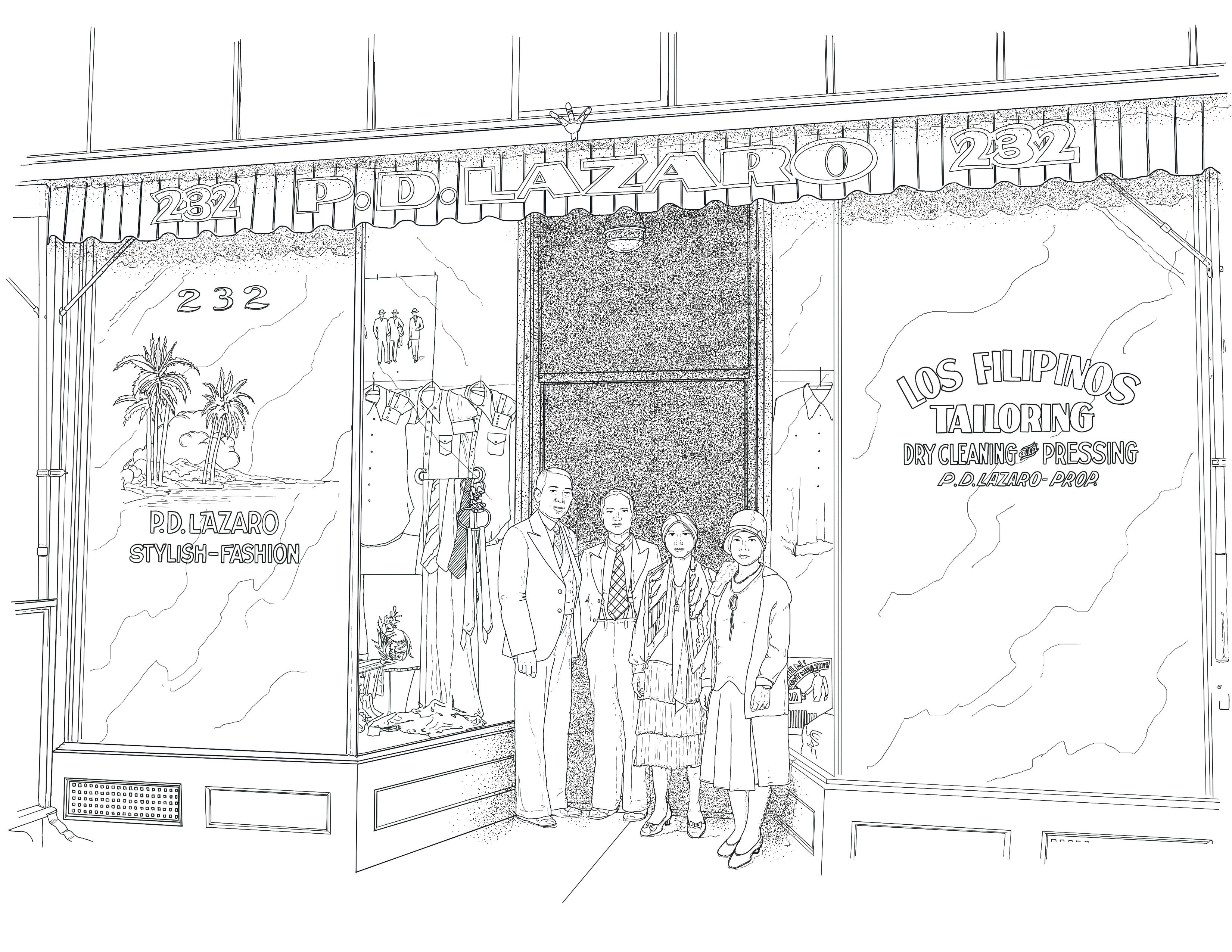 Los Filipinos Tailoring Print