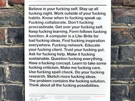 BELIEVE IN YOUR FUCKING SELF