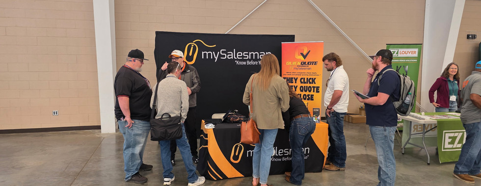 Contractors learning about estimating systems and QuickQuote software at the Stain and Seal University contractor training event