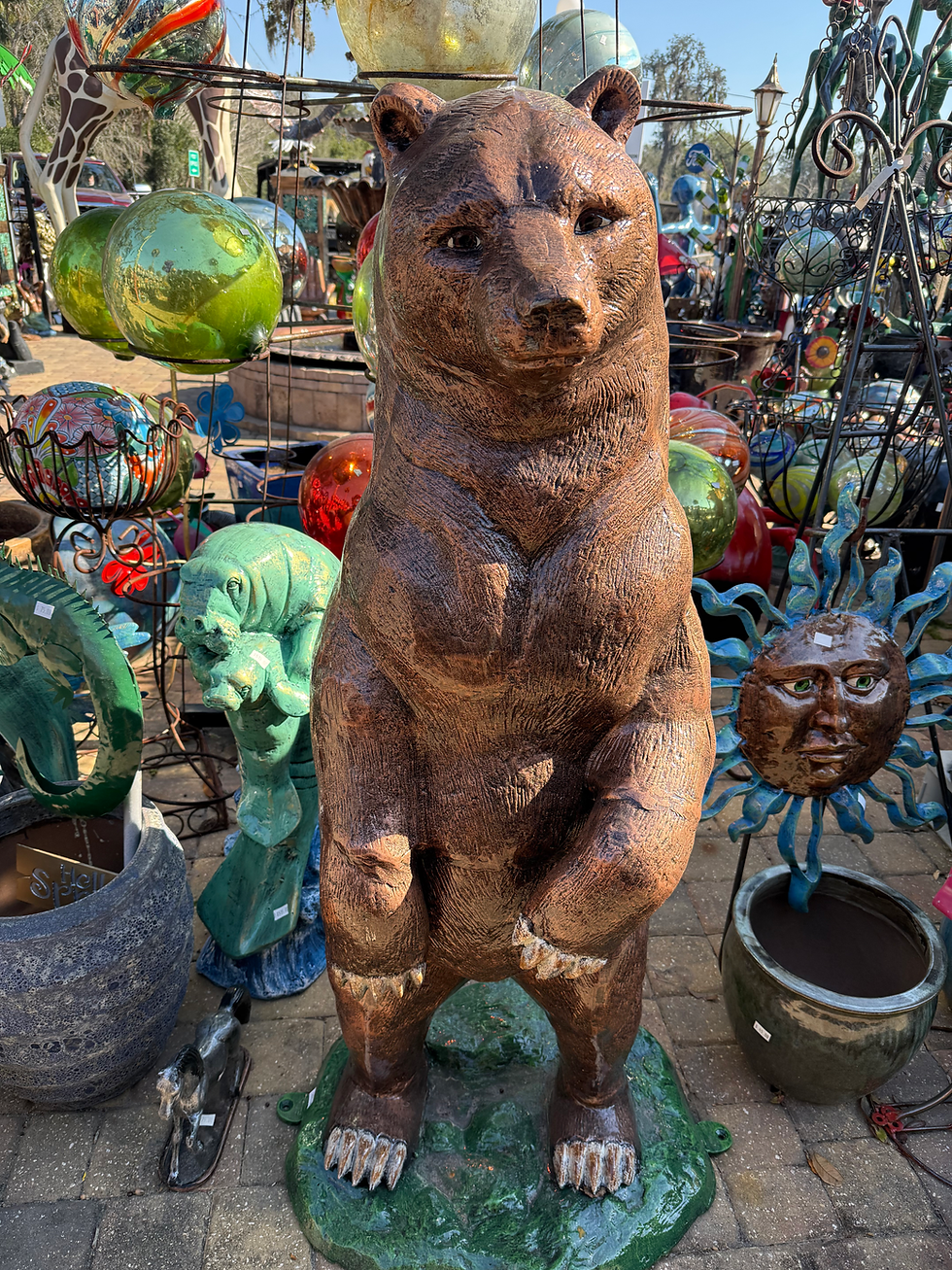 Thumbnail: 60" Standing Bear | Recycled Cast Aluminum