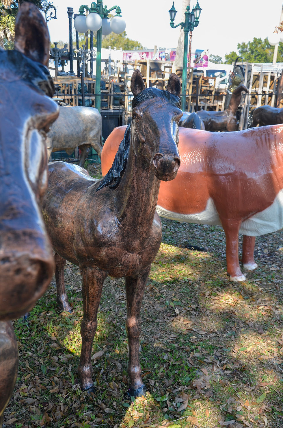 Thumbnail: 64" Colt Horse, 16 Hands | Recycled, Rust-Proof Aluminum