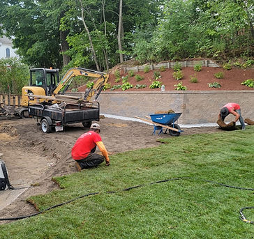 Sod installation