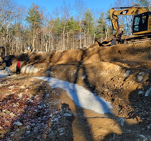 Excavation for wall installation