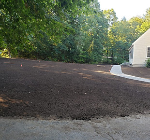 Grading for lawn installation