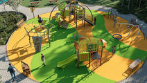 Avanzan en nuevo espacio infantil en el Parque Primavera
