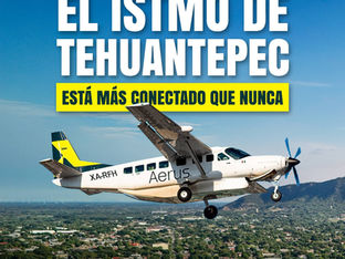 Anuncian operación de ruta aérea AIFA-Ixtepec