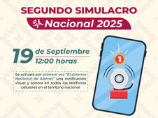 Preparan el Segundo Simulacro Nacional 2025 para el próximo 19 de septiembre