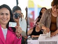Candidatas a la gubernatura del Estado de México ejercen su voto