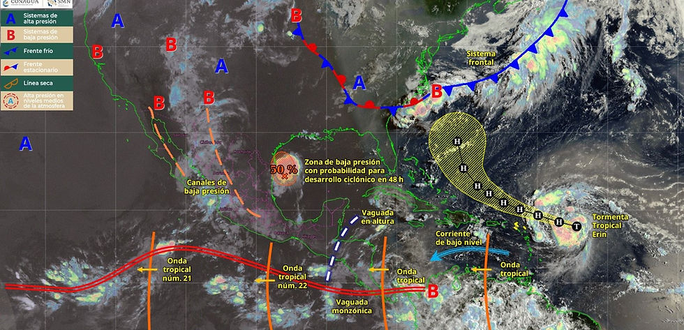 Este viernes habrán lluvias y tormentas eléctricas en gran parte de Oaxaca