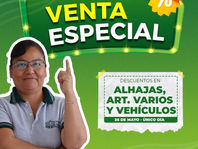 Realizará Monte de Piedad ventas especiales en sus 22 sucursales de la entidad