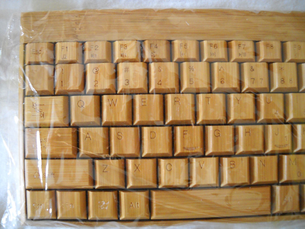 Thumbnail: Handmade Wireless Bamboo Keyboard