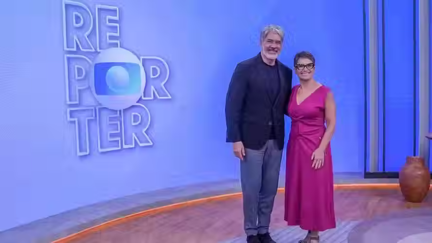 William Bonner e Sandra Annenberg, a nova dupla de apresentadores do Globo Repórter