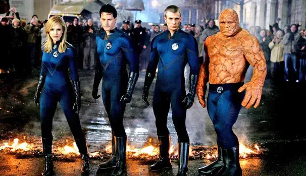Atores no filme Quarteto Fantástico (2005)