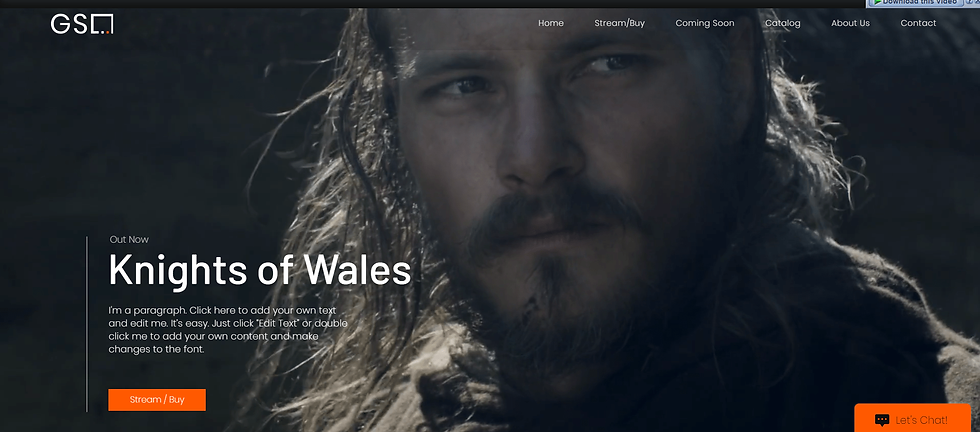 video portfolio website template