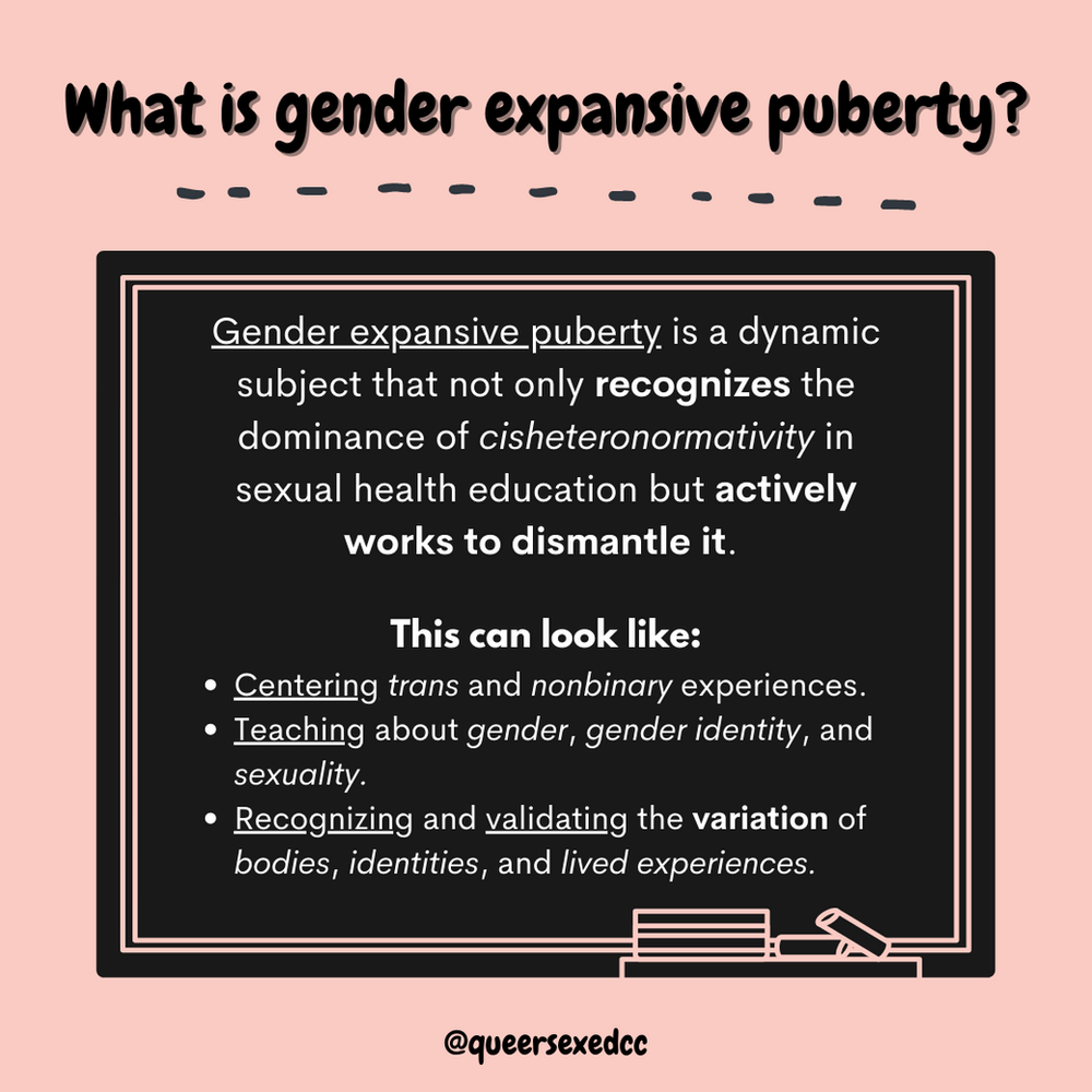 Gender Expansive Puberty an Educational Guide