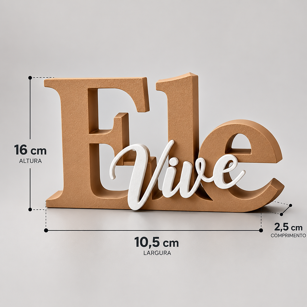 Miniatura: Letreiro "Ele Vive"