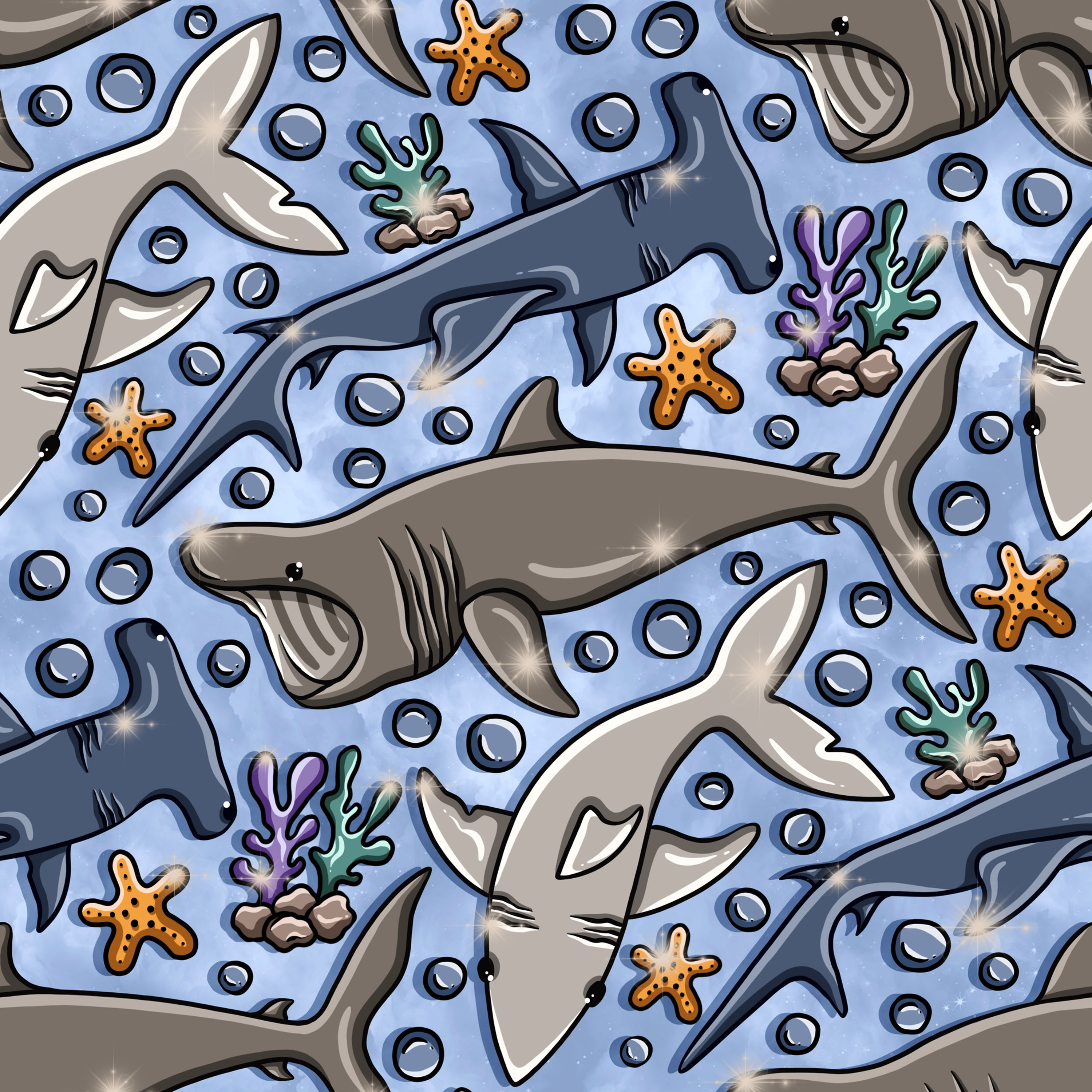 Shark Attack Medication Mat