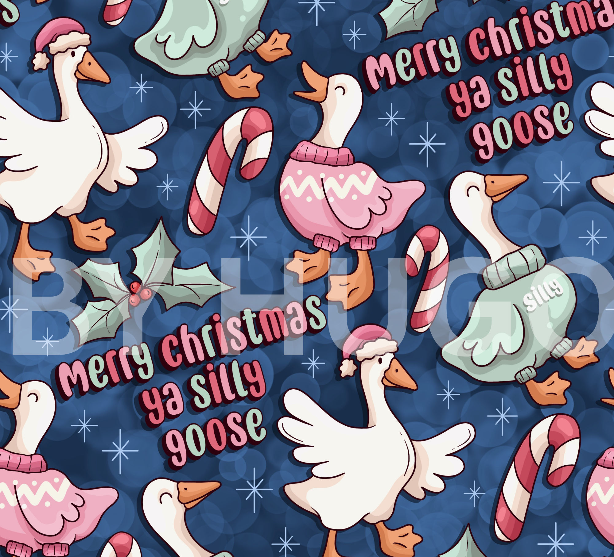 Christmas Goose Large Clip