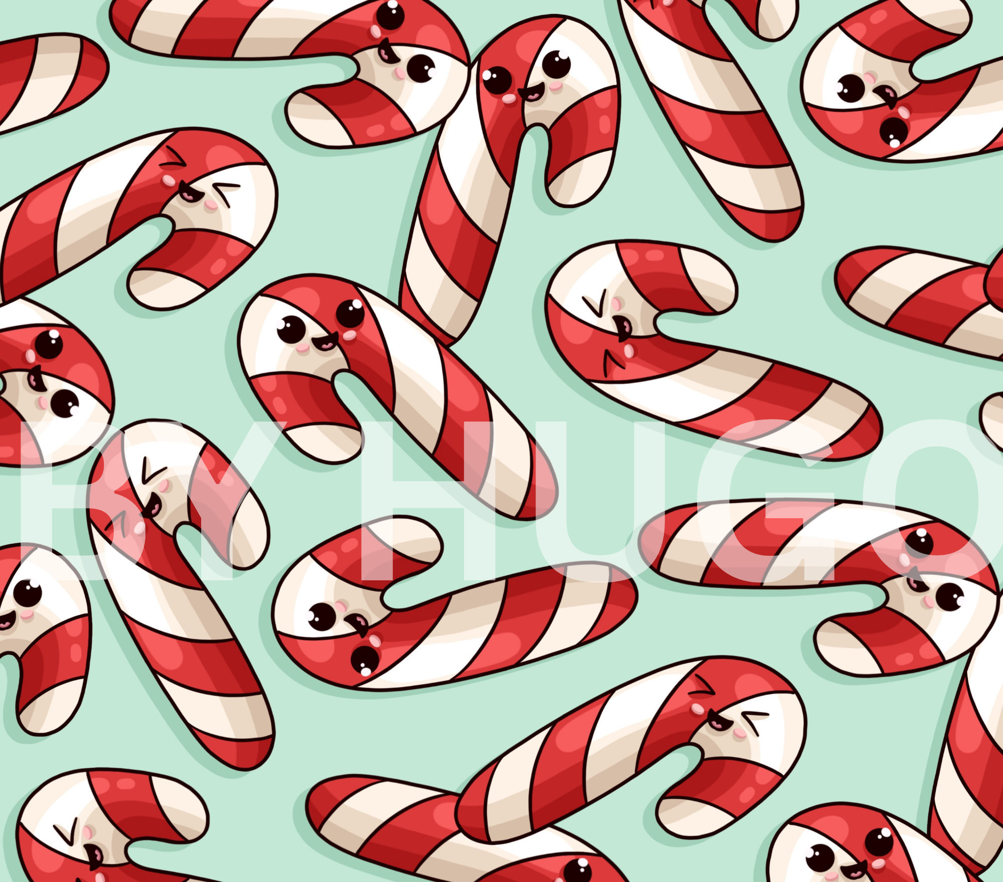 Candy Canes Large Clip