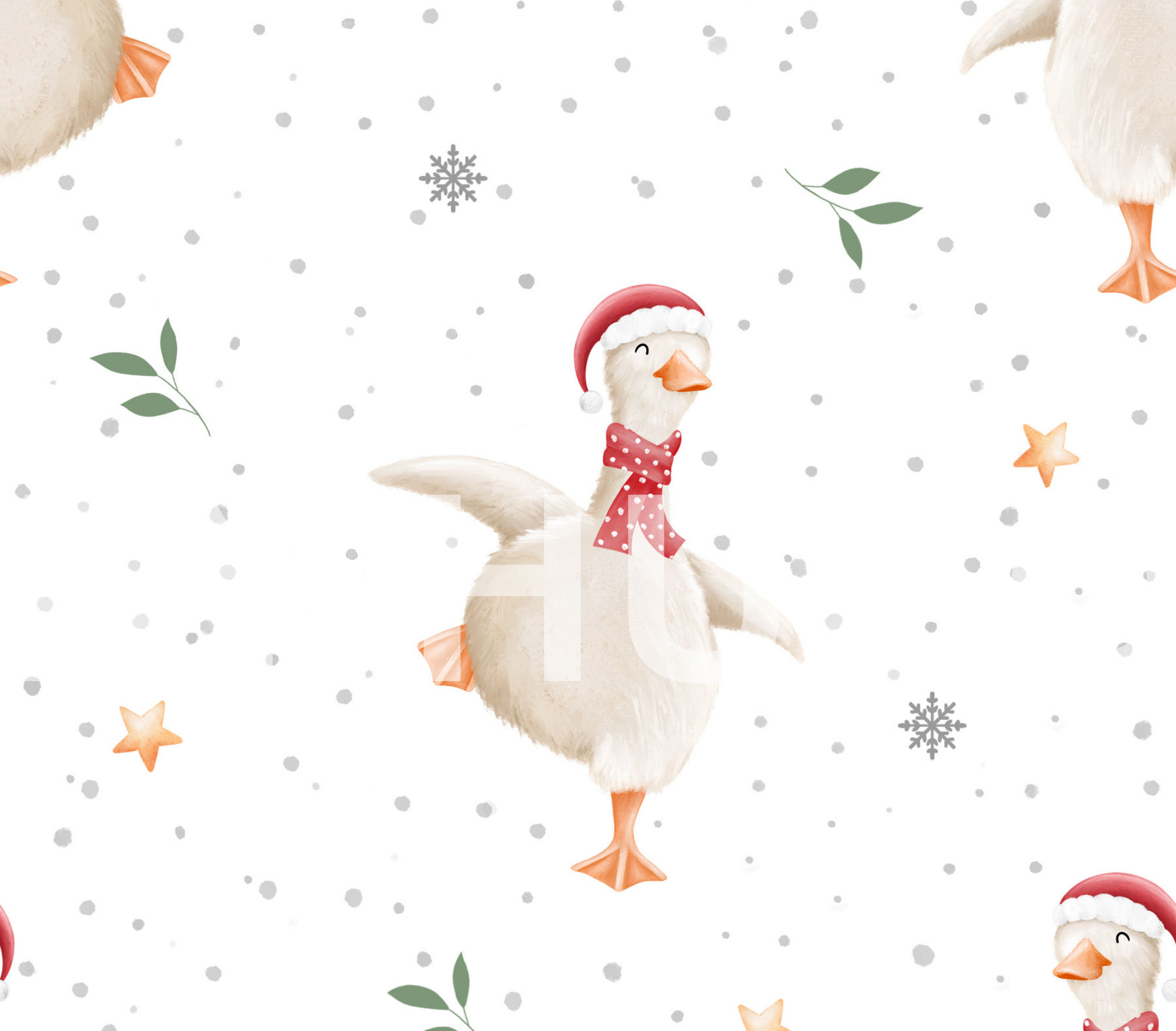 Christmas Dancing Goose Large Clip