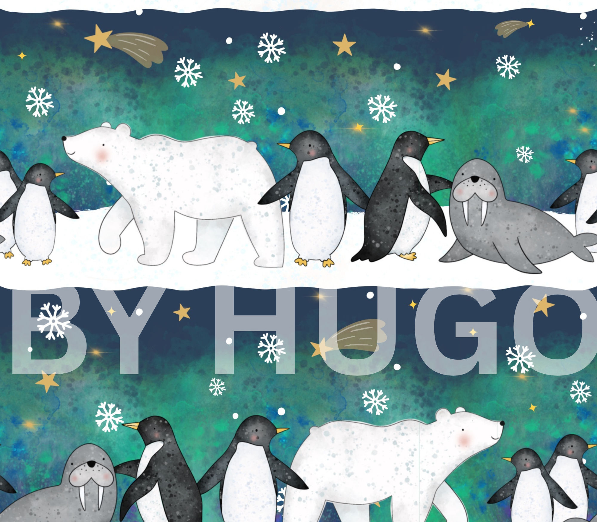 Winter Friends Large Clip