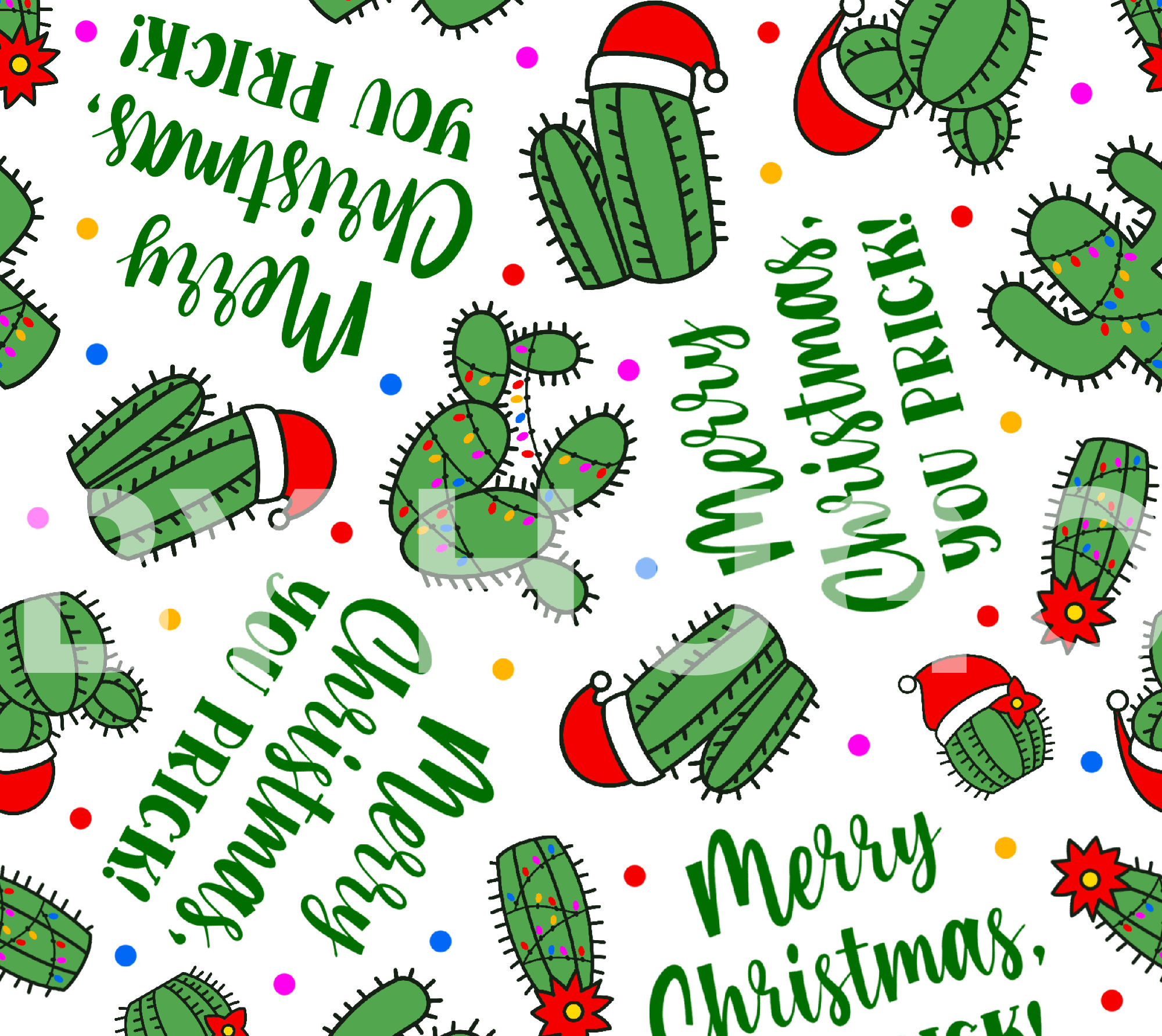 Spikey Christmas (sweary) Large Clip