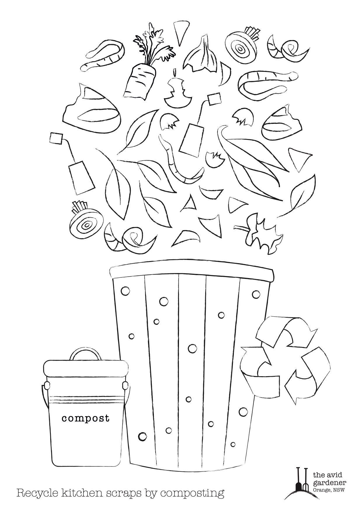 Compost Colouring Sheet