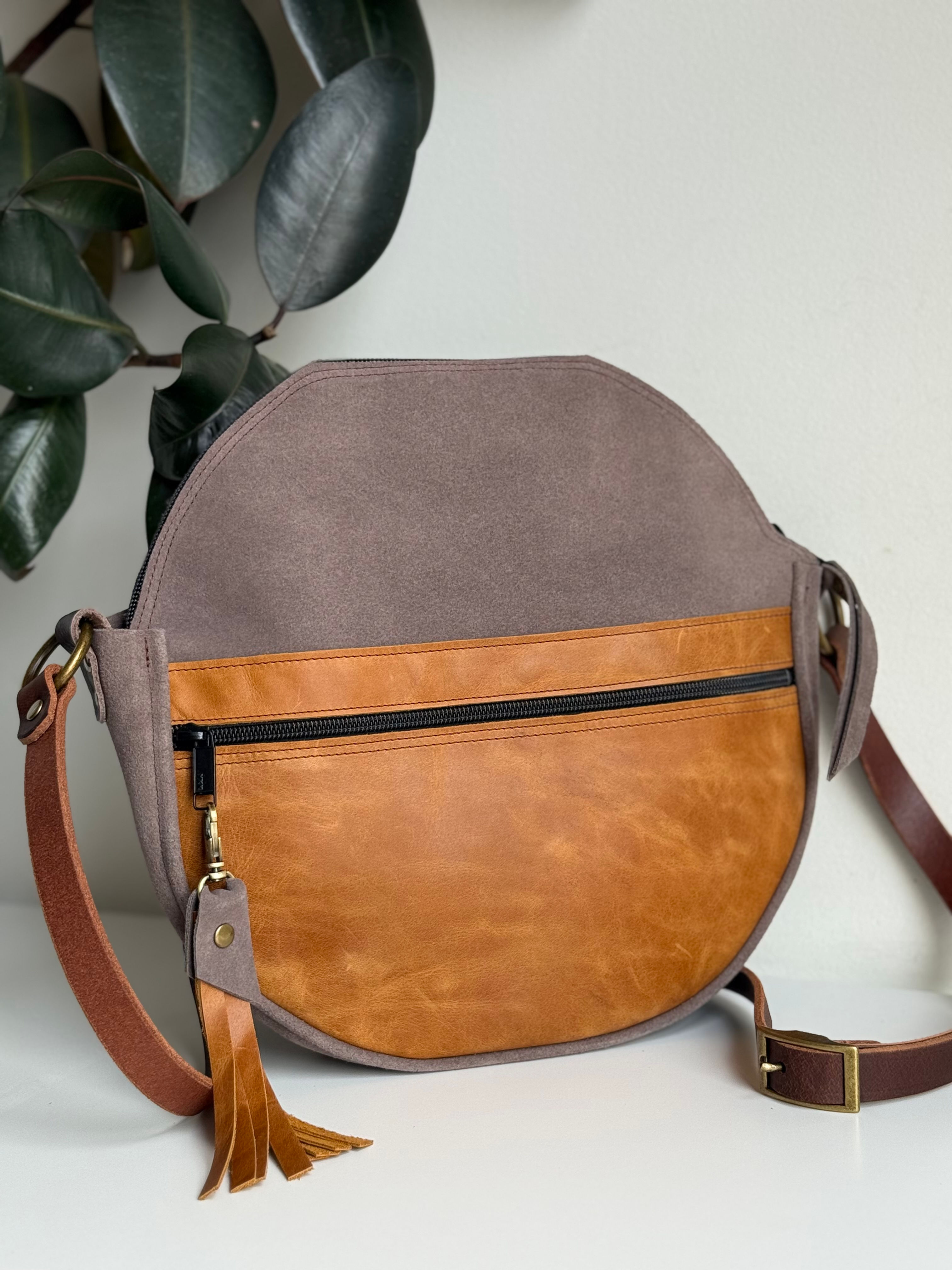 OOAK Caravan Crossbody | Silt + Toffee