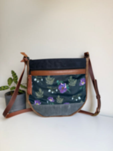 OOAK Double Zip Crossbody | Muskoka Floral
