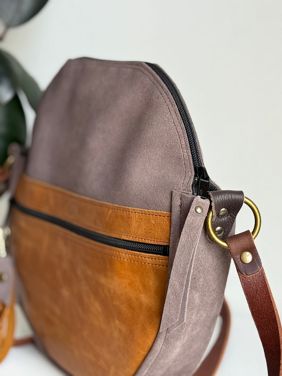 Thumbnail: OOAK Caravan Crossbody | Silt + Toffee