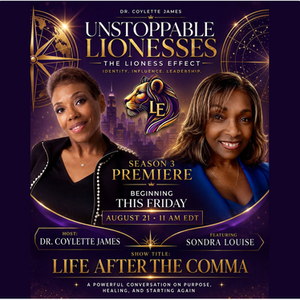 🎉 **SEASON 3 OF UNSTOPPABLE LIONESSES PREMIERES TOMORROW!** 🦁
We are back, and we are opening this new season with a conversation for anyone who's ever had to rebuild after life changed unexpectedly.
Join me and **Sondra Louise** for:
**LIFE AFTER THE COMMA**
We are talking about resilience, forgiveness, healing, purpose, and what it takes to move forward when the story does not unfold the way you expected.
This conversation is candid, faith-centered, and deeply encouraging.
📅 **Friday, August 21**
🕚 **11 AM EDT**
Watch on Facebook:
https://web.facebook.com/share/1968LkHnA1/
You can also watch on YouTube:
https://www.youtube.com/live/mW7FFKoimF0?si=rP1BR9ffqpPRM1b6
And LinkedIn:
https://www.linkedin.com/.../lifeafterthecomma74.../theater/
**Your story is not over. There is still purpose after the comma.**
#UnstoppableLionesses #LifeAfterTheComma #TheLionessEffect #Season3Premiere #WomenWhoLead #FaithAndPurpose #Resilience #Transformation