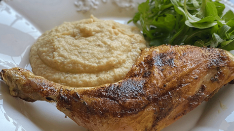Purée de céleri équilibrée et légère, Poulet Cajun grillé, sans matière grasse  