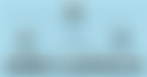 Org chart with avatars on a blue background. Top leader is female. Multiple tiers show diverse team structure. Arrow highlights one role.