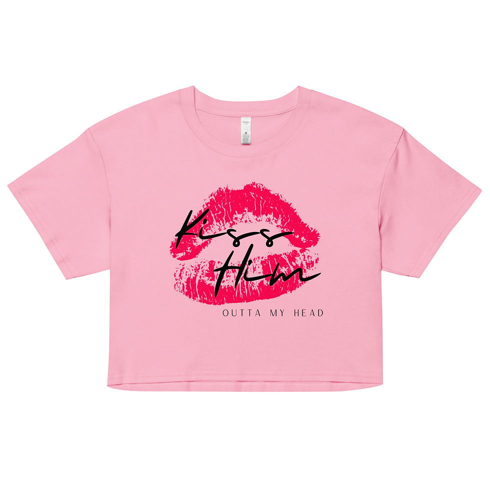 Thumbnail: Kiss Him Women’s crop top