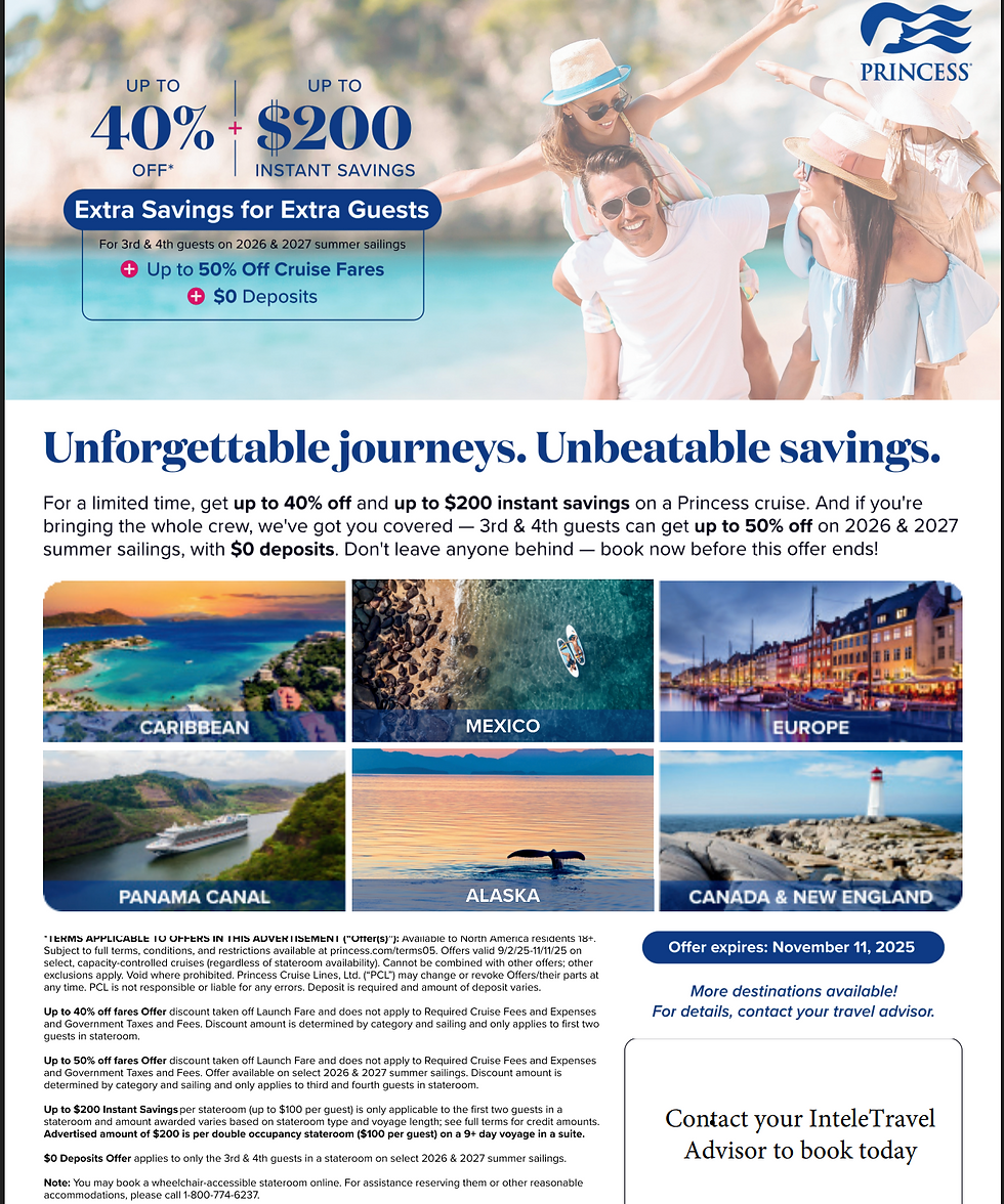 Princess Cruise Deals