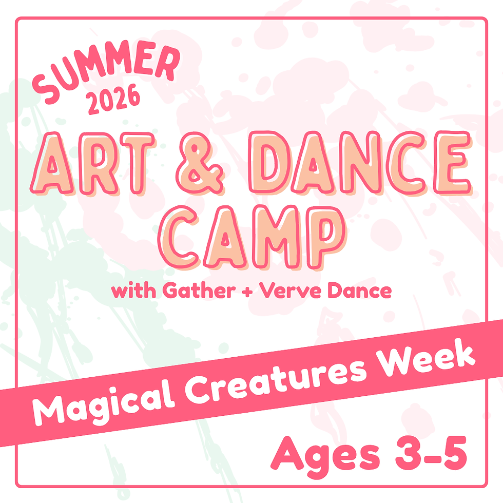 Magical Creatures Art and Dance Camp with Verve Dance (Ages 3-5)