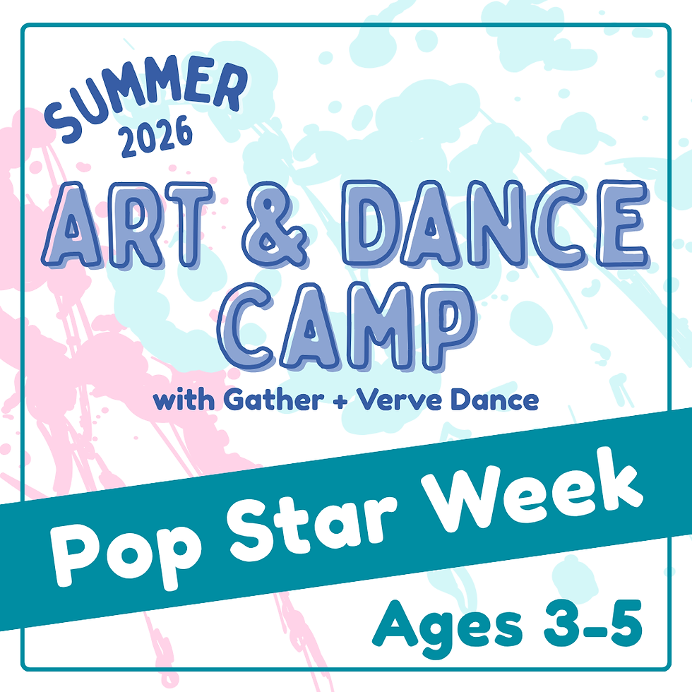 Pop Stars Art and Dance Camp with Verve Dance (Ages 3-5)
