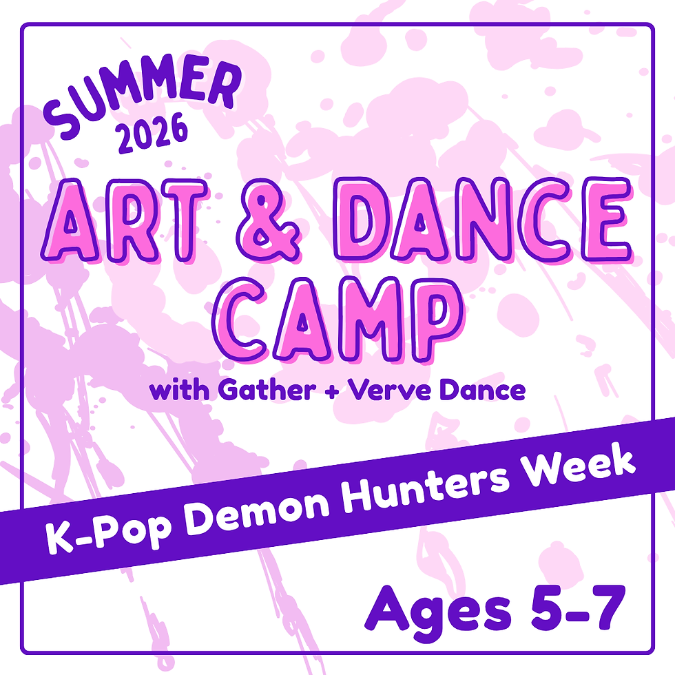 K-Pop Demon Hunters Art and Dance Camp with Verve Dance (Ages 5-7)