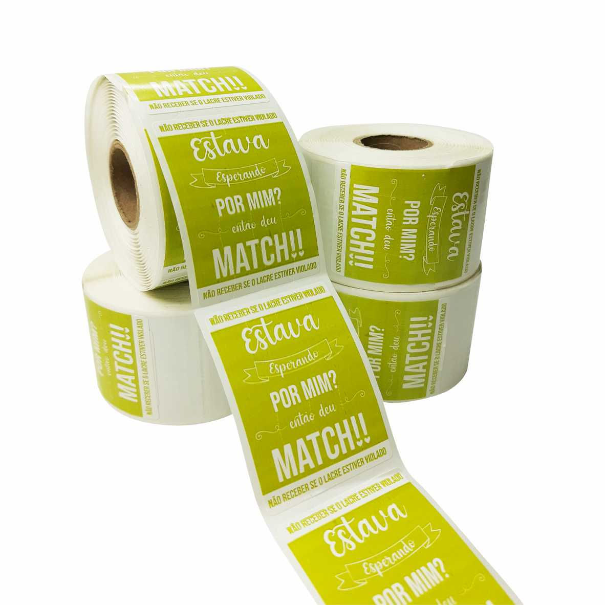 1 Rolo Lacre Delivery "Match" 4x5,5cm