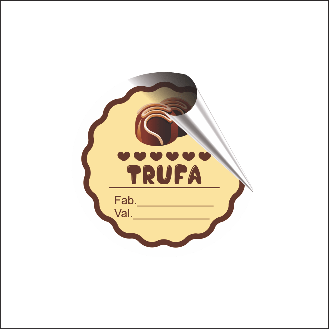 Trufa 4x4 cm 1.000 peças