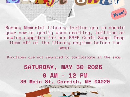 Craft Swap @ Bonney Memorial Library