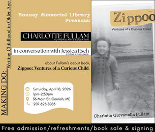 Visiting Author - Charlotte Fullam Sat., April 18 - 1pm-2:30pm