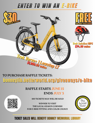 Don't miss this amazing opportunity to win an e-bike and helmet!